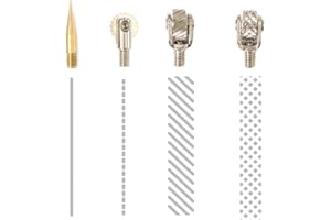 We R Memory Keepers Power Tools Fuse Tips 4 Piece, Gold, for Use with We R Memory Keepers Fuse Tool, Scrapbooking Tool to Fuse Page and Photo Protectors, Acetate, and More