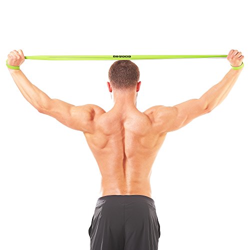 Set of 3 Dual Color Resistance Bands - with eGuide by DS DOG - Durable Workout Equipment - Compact, Effective and Versatile Latex Exercise Bands for Training at Home, Gym, Outside