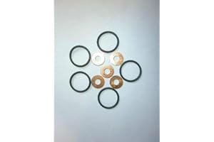 Fuel Injector Sealing Kit, Fuel Injector Sealing O Rings Washers Set ERR6417 ERR7004 Replacement for Land Rover Defender TD5 