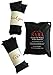 Activated Bamboo Charcoal Air Purifier, Deodorizer (5 Bags: 200gram x 1 plus 50gram x 4), Removes Odor from Smoke, Shoes, Pet Litter Boxes (Cats, Dogs), Cars, ATVs, Closets, Reusable, Recyclable