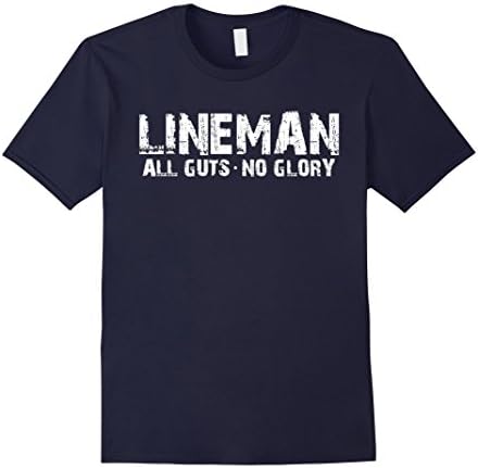 Men's Original Lineman All Guts No Glory T-shirt Large Navy