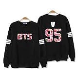 KPOP Bangtan Boys BTS Jung Kook SUGA V J-Hope Sweater Jumper Black