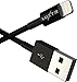 Luxtr - iPhone Charger - 6.5 ft - True Apple Certification, Fits All Cases, Works with All Lightning Devices - Black