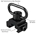 Xage QD Sling Swivel Mount - with Base Rail Mounted Push Button (Sling Attachment for Picatinny/Weaver) primary