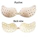 HONGZHESHEN Ultrathin Self Adhesive Silicone Invisible Push-up ,Reusable Strapless Bra Sexy Medical silica gel,Ventilation NuBra (B, Nude)
