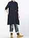 Mordenmiss Women's Cotton Linen Full Front Buttons Jacket Outfit with Pockets Style 1 XL Navy