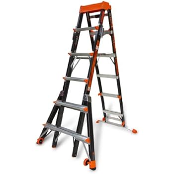 Little Giant Ladder Systems 15131-001 Select Step 6 to 10-Feet Adjustable Fiberglass Stepladder