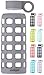 purifyou Premium 40/32 / 22/12 oz Reusable Glass Water Bottles with Time and Volume Markings, Non-Slip Silicone Sleeve & Stainless Steel Lid Insert, for Water, Milk, Fruit Juice (12oz Pastel Gray)