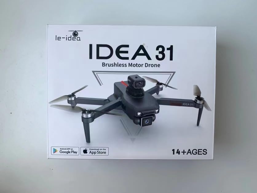 IDEA 31P Brushless Motor Drone with 2 Camera for Adults 2K photo 360