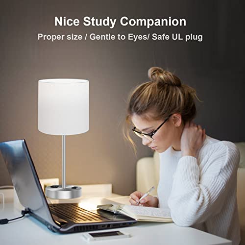 PARTPHONER Touch Table Lamps for Bedroom Set of 2, Bedside Nightstand