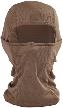 AegisTac Tactical Skiing Bicycle Motorcycle Outdoor Sports Balaclava Multipurpose Breathable Face Mask (Tan)