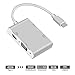 USB 3.1 Type C to HDMI Adapter, Topoint USB-C to HDMI DVI 4K VGA USB Adaptor Converter for 2016/2017/2018 MacBook/MacBook Pro, 2018 MacBook Air