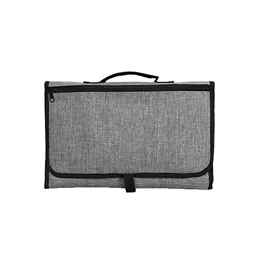Birdfly Multifunction Waterproof Infant Portable Diaper Backpack Changing Bag Pad Folding Baby Mat (Dark Gray) - Thumbnail 4