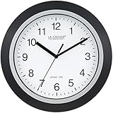 La Crosse Technology WT-3102B 10-Inch WWVB Self-Set Analog Wall Clock and Automatic DST Reset