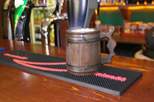 Handmade Beer Mug (10 OZ) Wooden Tankard Beer Stein Oak Wood Stainless Steel Cup Gift Natural Eco-Friendly - Thumbnail 2