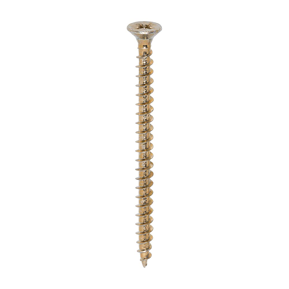 TIMCO Solo Chipboard & Woodscrews - PZ - Double Countersunk - Gold - 5.0 x 70 - Box of 200 — image 1