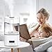 BOYON Ultrasonic Cool Mist Humidifier 5.5L, Top Fill Humidifiers with Humidistat, Cool Mist Vaporizer with 3 Mist Settings, Waterless Auto-off, LED Display with Nightlight, Last up to 40H
