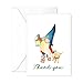 Paper Frenzy Gnomes Thank You Note Card Collection 25 pack with White Envelopes