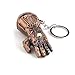 VNFLY Nidavellir Infinity Gauntlet Keychain Avengers Thanos Glove Keychain Key Ring (Red Copper)