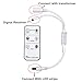 LEDMO(1 Pack) Mini Remote Control Dimmer for Single Color LED Strip/LED Ribbon/LED Tape, DC 12V 6A, 72W, IR 6 Key Remote Controller, Wireless Remote Control