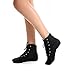 NLeahershoe Lace-up Canvas Dance Shoes Flat Jazz Boots for Practice, Suitable for Both Men and Women