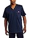 Dickies Men's Generation Flex Utility Scrubs V-Neck Shirt, Navy, XX-Large