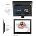 Digital Picture Frame 8 inch, Digital Photo Frame with Motion Sensor Smart Electronic Picture Frame Slideshow High Resolution 180°IPS LCD/Background Music/Calendar/Time/Remote Control（No-WiFi