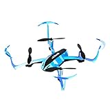 Virhuck T915 RC Drone 2.4 GHz 4 CH 6 AXIS GYRO System LED Lights Headless Inverted Flight One Key Return Mode Quadcopter (Camouflage Blue)