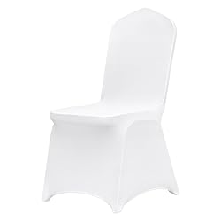 VEVOR 150 Pcs White Chair Covers Polyester Spandex
