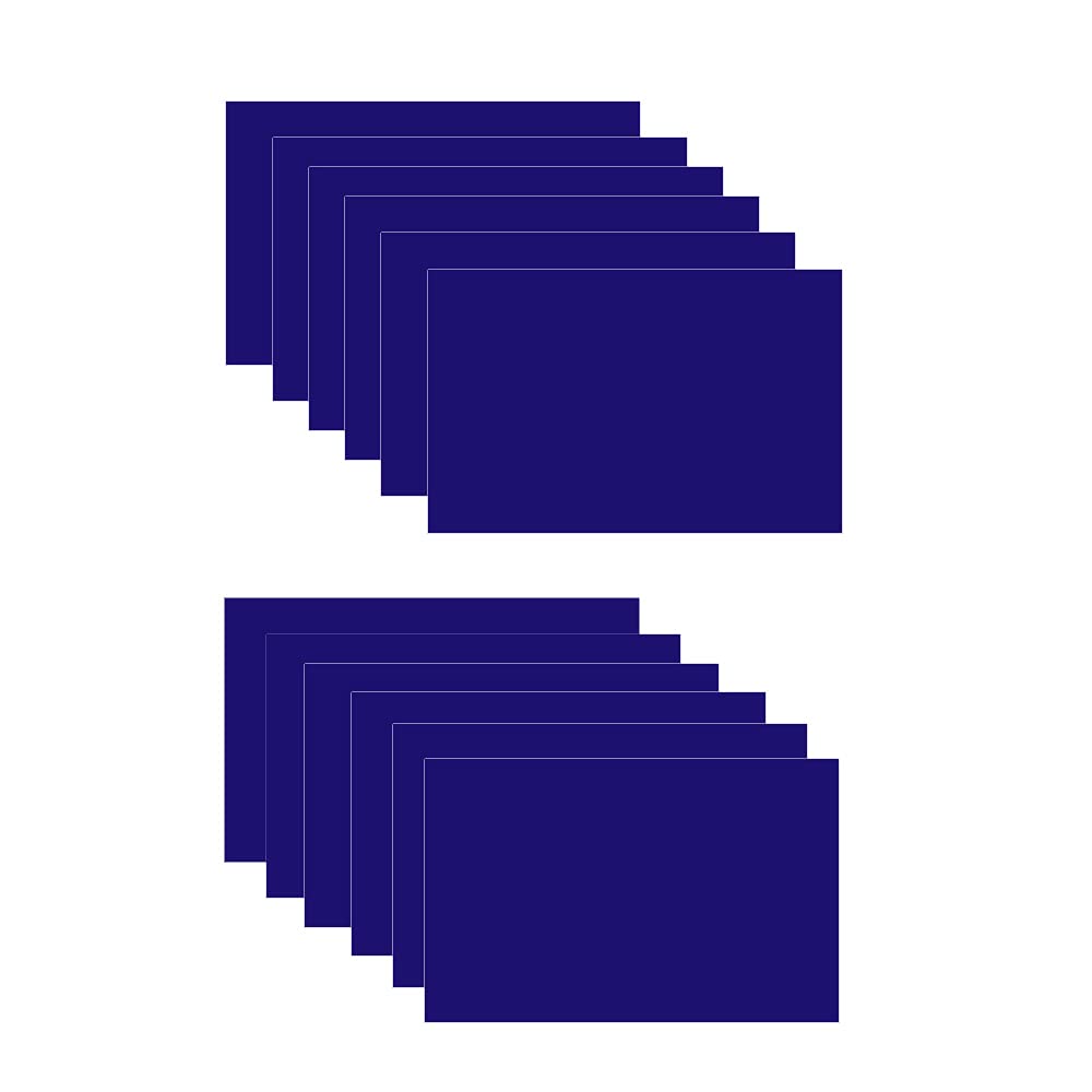 Photo 1 of XLNTECH 100% Laser Engraving Double Color Sheet, Dark Blue/White (7" x 11“ x .060”, 12 Pieces) for Signs, Badges.