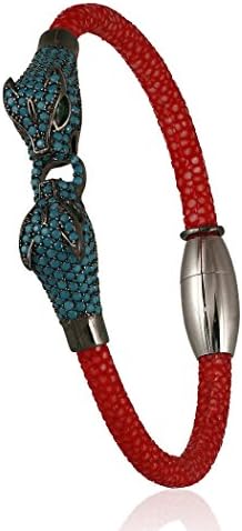 SILBER JEWELRY Panther Gold Plated Sterling Silver Stingray Bracelet