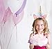 Cooper Fun Unicorn Birthday Set of Gold Glitter Unicorn Headband Pink Satin Sash for Happy Birthday Unicorn Party Supplies Favors Decorations