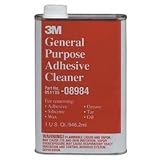 3M 08984 General Purpose Adhesive Remover & Cleaner, Quart, 6-Pack