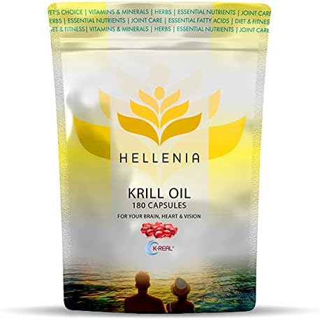 100% Antarctic Krill Oil Capsules 500mg, 1 count (Pack of 180)