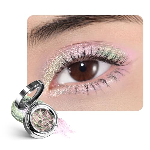CHARMACY Multichrome Glitter Eyeshadow, Intense Color Shifting... 41iZg6XwAiL