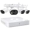 ZOSI C301 1080P Wire Free Cameras Security System Outdoor 4Channel NVR with 4pcs 1080p Rechargeable Battery Powered…