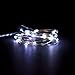 RTGS 2 Sets 20 LEDs Cold White Color String Lights Silver Wire Indoor and Outdoor 6.5 Feet Firefly Starry Fairy Lights Battery Powered for DIY, Christmas, Holidays, Party, Bedroom and Centerpieces