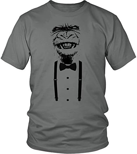 Gorilla with a bowtie - 3XL Grey Unisex T-Shirt