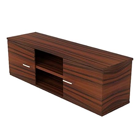 FLAIR FURNITURE LCD Base Modern Design (Light Walnut Color Laminate) Indian Tv Unit