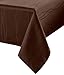 Benson Mills Gourmet Spillproof Fabric Tablecloth, Chocolate, 60-inch-by-104-inch