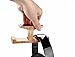 GVDV Dual Headphone Stand, adhesive hooks Under-Desk Headphone Stand Mount Wooden Headphone Dual Hanger Holder with Adhesive Sticky for Home and Office