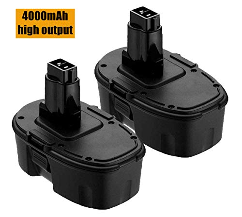 2PACK DC9098 Battery 4.0Ah Replacement for Dewalt 18 Volt Battery XRP DE9096 DE9098 DW9095 DW9096 DW9098 DE9503 DC9099 DE9039 DE9095 Compatible with 18V Cordless Power Tools