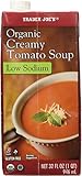 2 boxes of Trader Joe's Organic Creamy Tomato Soup Low Sodium Gluten Free