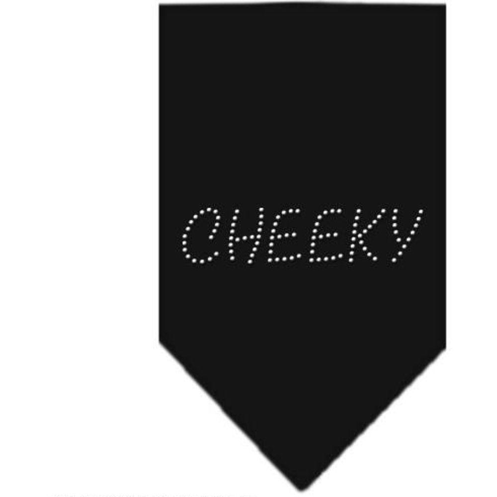 Mirage Cheeky Rhinestone Bandana, Large, Black