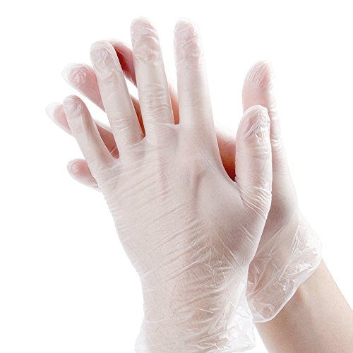 Noble Disposable Gloves Clear Medium Powder-Free Disposable Vinyl