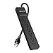 Belkin 6-Outlet Home And Office Surge Protector With Essential Power Filtration And 4ft Cord, 700 Joules, Black