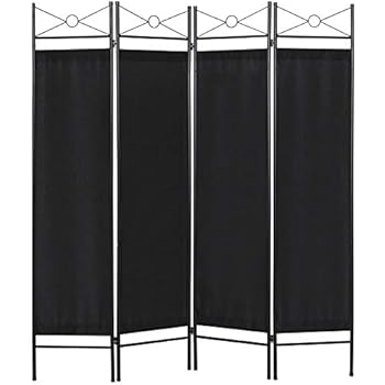 Best Choice Products Home Accents 4 Panel Room Divider-Black