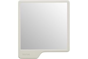 TOOLETRIES Oliver Shower Mirror - Premium Shower Mirror for Shaving, Grooming - 100% Silicone - Shatterproof Mirror - Grips to Shiny Surfaces - No Suction Cups - No Adhesives - Sand