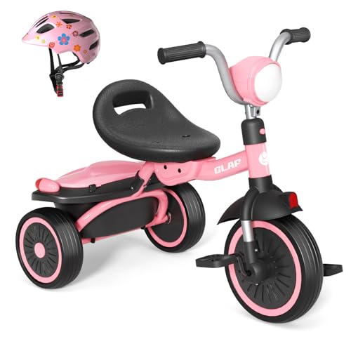 Glaf Toddler Tricycle and Baby Bike Helmet Set for 1+ Years Old Boys Girls