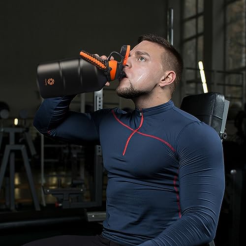 Fjbottle Gym Thermal Water Bottle 1900 ml – Leakless – Sports Bottle with Magnetic Cap, BPA-Free Stainless Steel Water Bottles for Sports, Camping, Yoga